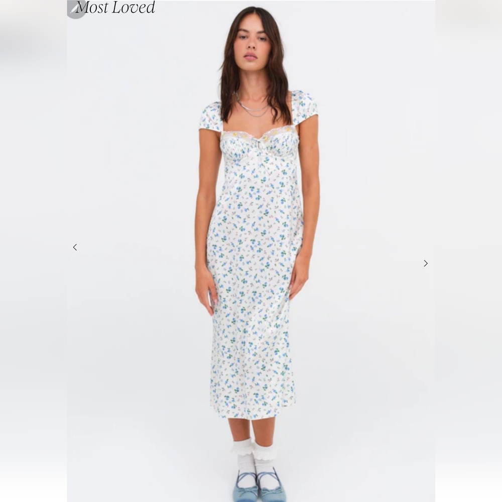 🍋For Love and Lemons Paloma Midi Slip Dress